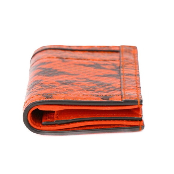 Gucci Ophidia GG Python Compact Wallet Orange - Picture 5 of 11